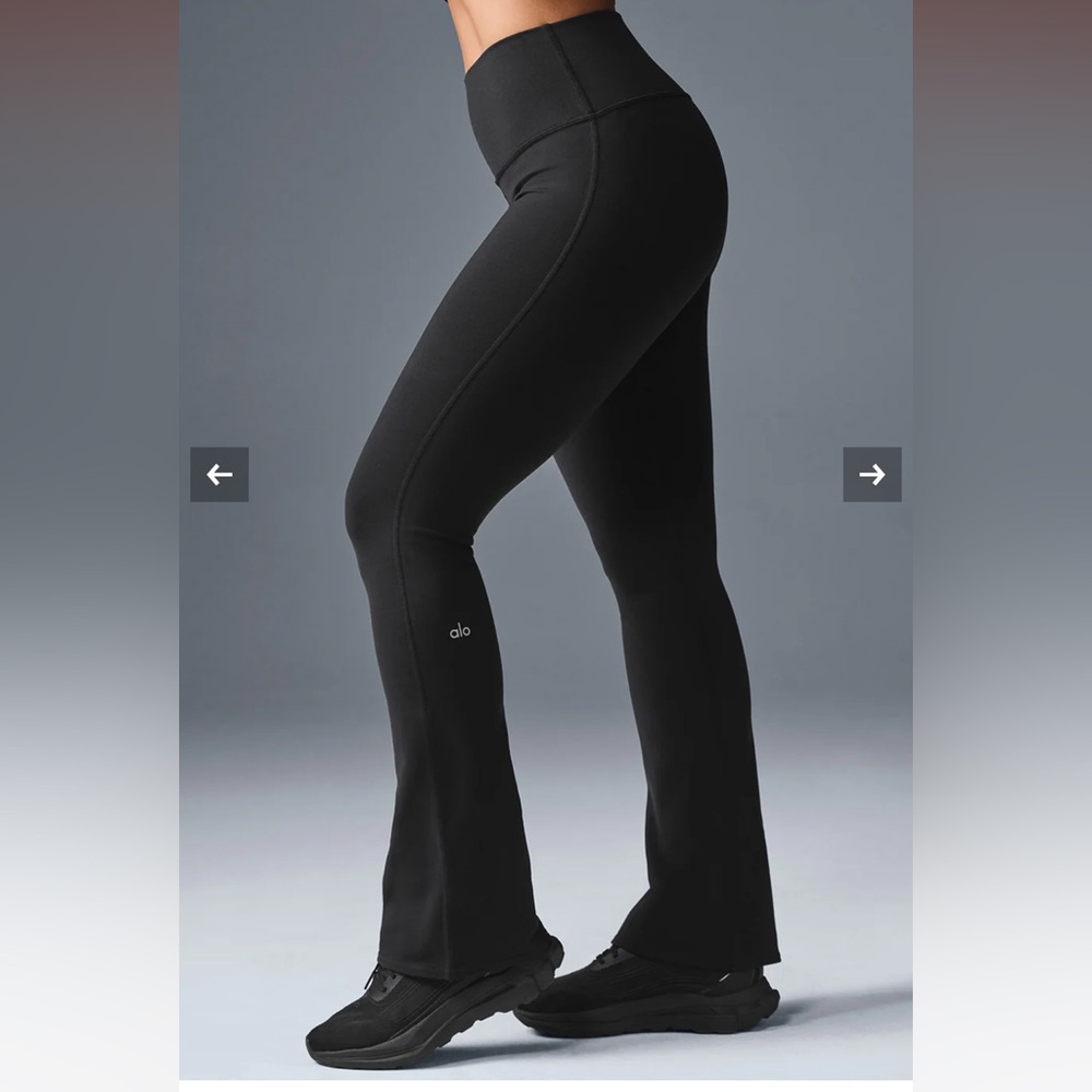 Alo Yoga AIRBRUSH HIGH-WAIST BOOTCUT LEGGING Black
